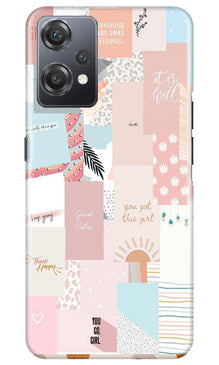 Shinny Blue Background Mobile Back Case for OnePlus Nord CE 2 Lite 5G (Design - 32)