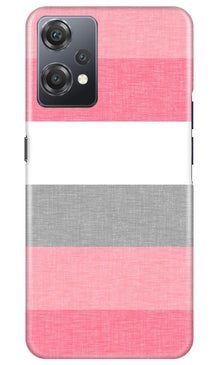 Pink white pattern Mobile Back Case for OnePlus Nord CE 2 Lite 5G (Design - 55)