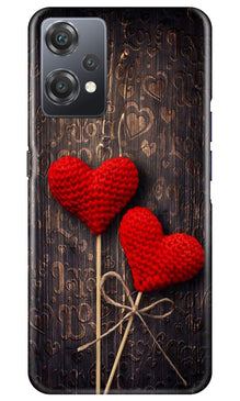 Red Hearts Mobile Back Case for OnePlus Nord CE 2 Lite 5G (Design - 80)