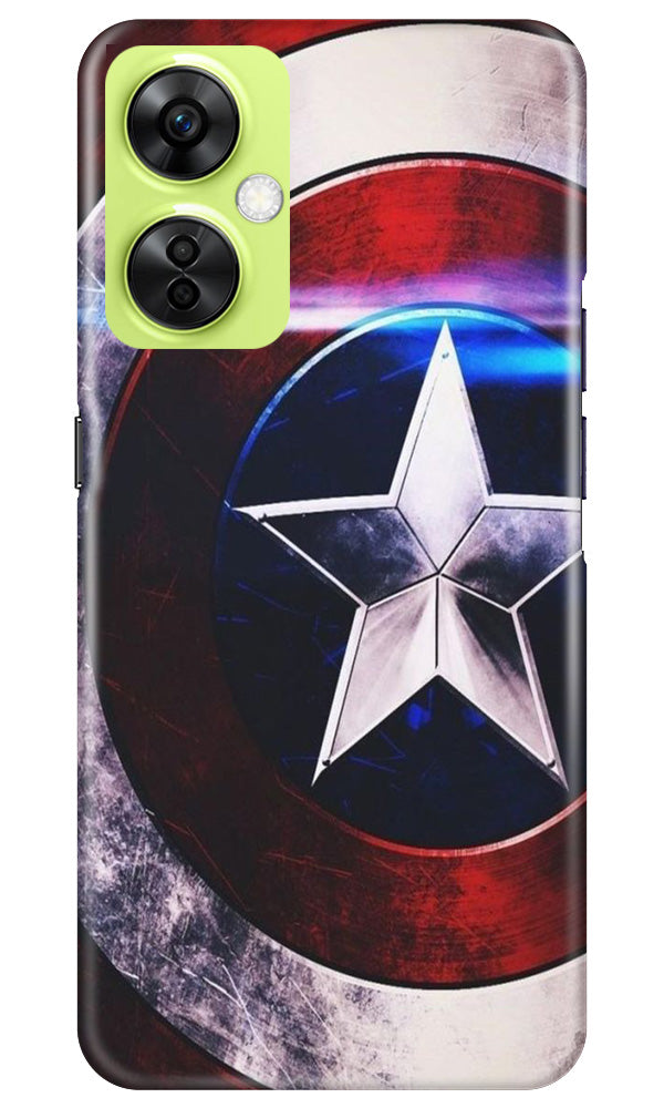 Captain America Shield Case for OnePlus Nord CE 3 Lite 5G (Design No. 219)