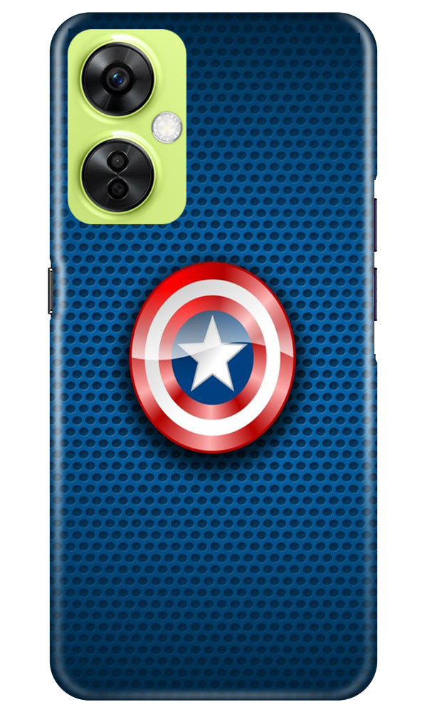 Captain America Shield Case for OnePlus Nord CE 3 Lite 5G (Design No. 222)