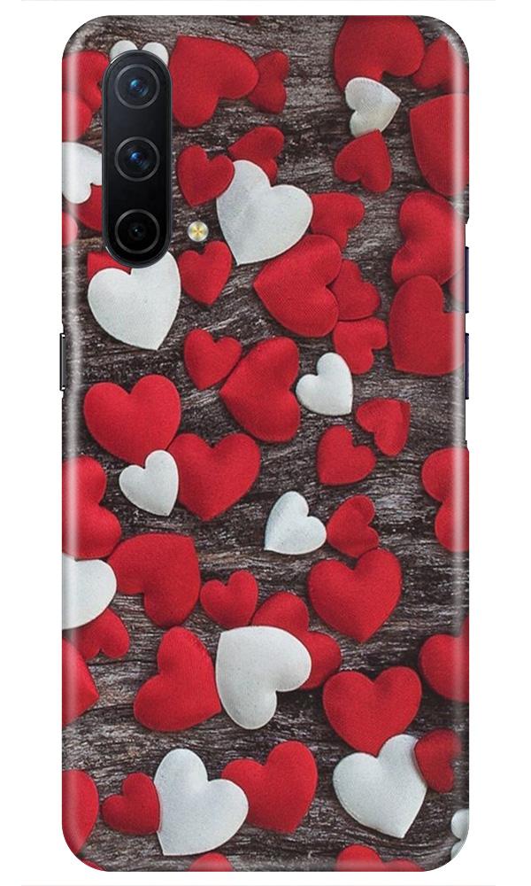 Red White Hearts Case for OnePlus Nord CE 5G(Design - 105)