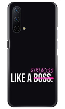 Like a Girl Boss Mobile Back Case for OnePlus Nord CE 5G (Design - 265)