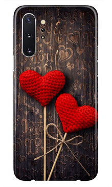Red Hearts Mobile Back Case for Samsung Galaxy Note 10 (Design - 80)