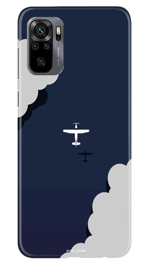 Clouds Plane Case for Redmi Note 10 (Design - 196)