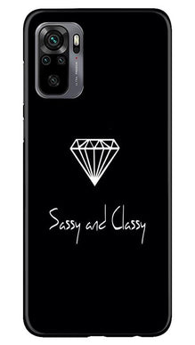 Sassy and Classy Mobile Back Case for Redmi Note 10 (Design - 264)