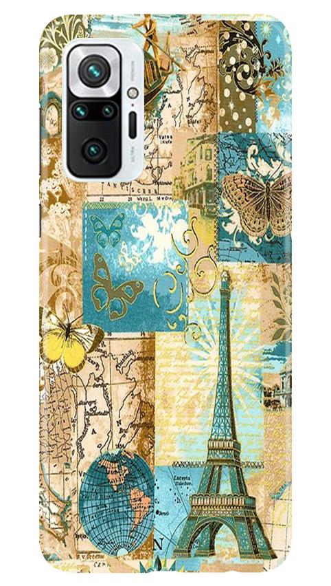 Travel Eiffel Tower Case for Redmi Note 10 Pro (Design No. 206)