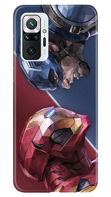 Ironman Captain America Mobile Back Case for Redmi Note 10 Pro (Design - 245)