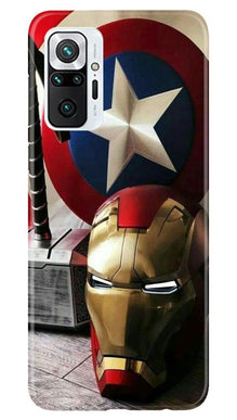 Ironman Captain America Mobile Back Case for Redmi Note 10 Pro Max (Design - 254)