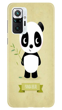 Panda Bear Mobile Back Case for Redmi Note 10 Pro (Design - 317)
