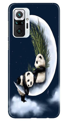 Panda Moon Mobile Back Case for Redmi Note 10 Pro (Design - 318)