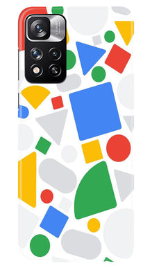 Circul Squar & Tringle Art Mobile Back Case for Redmi Note 11 Pro (Design - 18)