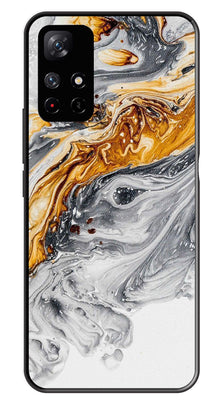 Marble Pattern Metal Mobile Case for Redmi Note 11T