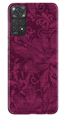 Purple Backround Mobile Back Case for Redmi Note 11s (Design - 22)