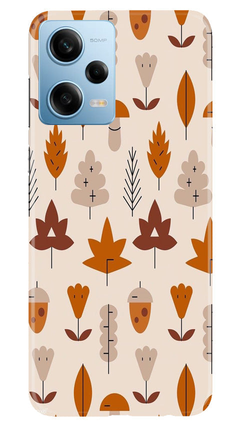 Leaf Pattern Art Case for Poco X5 5G(Design - 132)