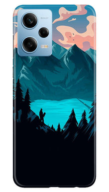 Mountains Mobile Back Case for Poco X5 5G (Design - 155)