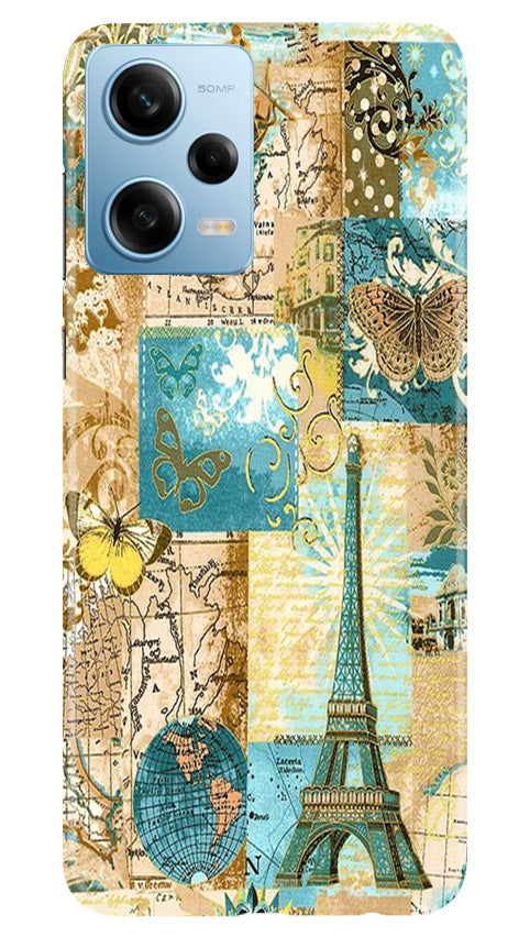 Travel Eiffel Tower Case for Poco X5 5G (Design No. 175)