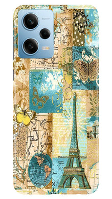 Travel Eiffel Tower Mobile Back Case for Poco X5 5G (Design - 175)