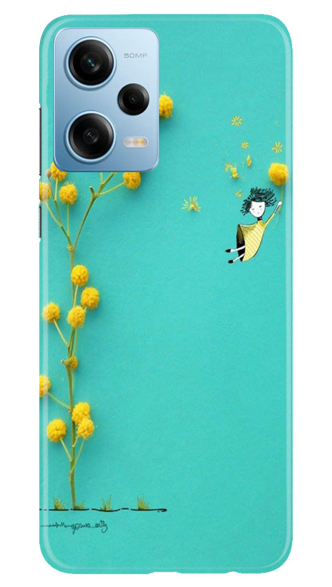 Flowers Girl Case for Poco X5 5G (Design No. 185)