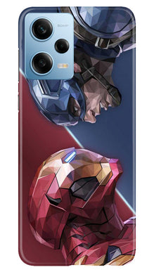 Ironman Captain America Mobile Back Case for Poco X5 5G (Design - 214)