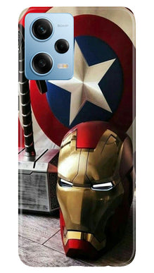 Ironman Captain America Mobile Back Case for Poco X5 5G (Design - 223)