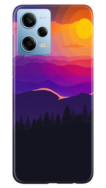 Sun Set Mobile Back Case for Poco X5 5G (Design - 248)