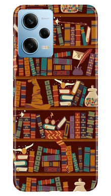 Book Shelf Mobile Back Case for Poco X5 Pro 5G (Design - 348)