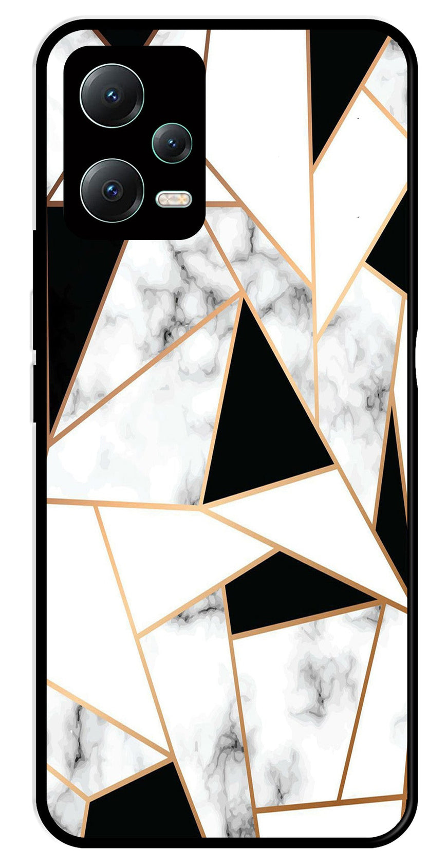 Marble Design2 Metal Mobile Case for Poco X5 5G   (Design No -08)