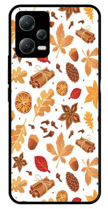 Autumn Leaf Metal Mobile Case for Poco X5 5G