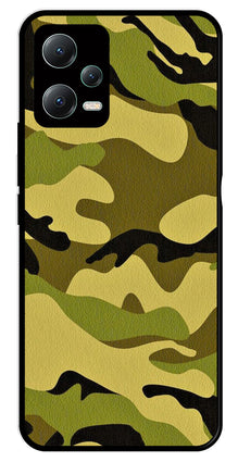 Army Pattern Metal Mobile Case for Poco X5 5G