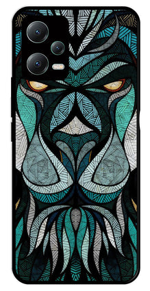 Lion Pattern Metal Mobile Case for Redmi Note 12 Pro Plus 5G