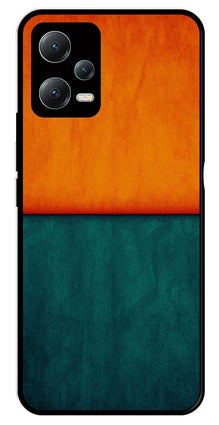 Orange Green Pattern Metal Mobile Case for Poco X5 5G