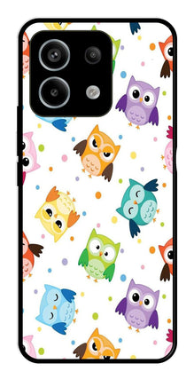 Owls Pattern Metal Mobile Case for Redmi Note 13 Pro 5G