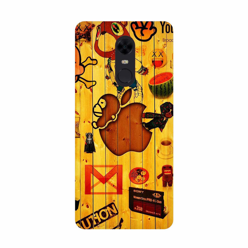 Wooden Texture Mobile Back Case for Redmi 5  (Design - 367)