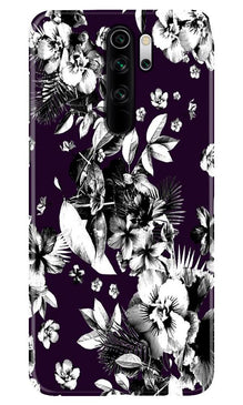 white flowers Mobile Back Case for Xiaomi Redmi 9 Prime (Design - 7)
