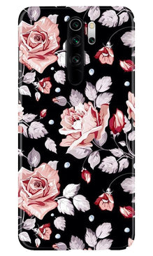 Pink rose Mobile Back Case for Xiaomi Redmi 9 Prime (Design - 12)