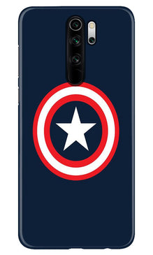 Captain America Mobile Back Case for Xiaomi Redmi 9 Prime (Design - 42)