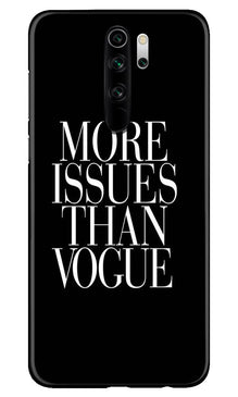 More Issues than Vague Mobile Back Case for Xiaomi Redmi 9 Prime (Design - 74)