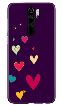 Purple Background Mobile Back Case for Poco M2  (Design - 107)