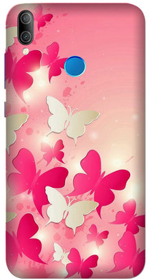 White Pick Butterflies Case for Realme 3 Pro