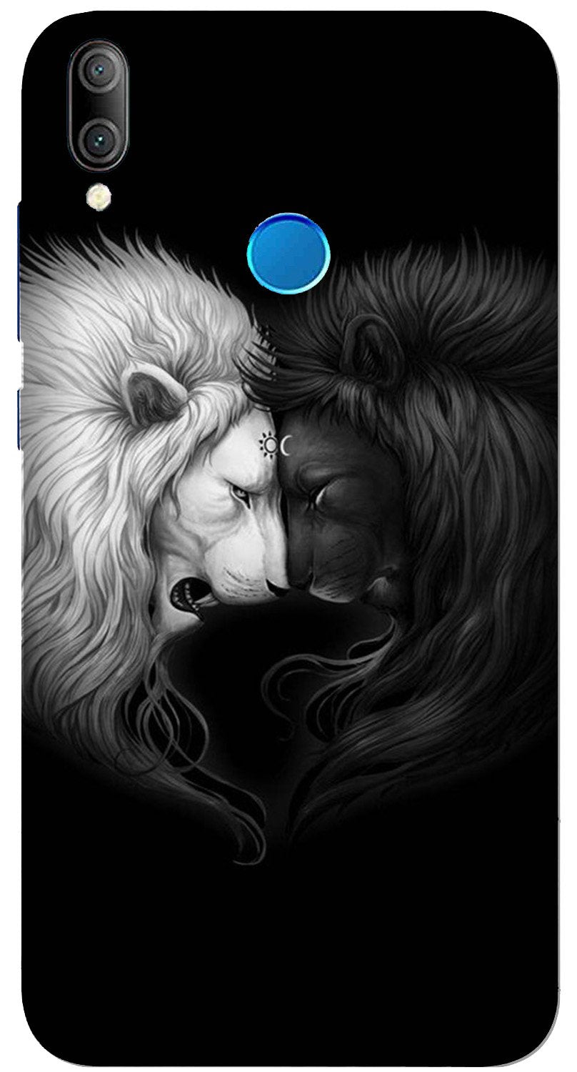 Dark White Lion Case for Huawei Nova 3i(Design - 140)