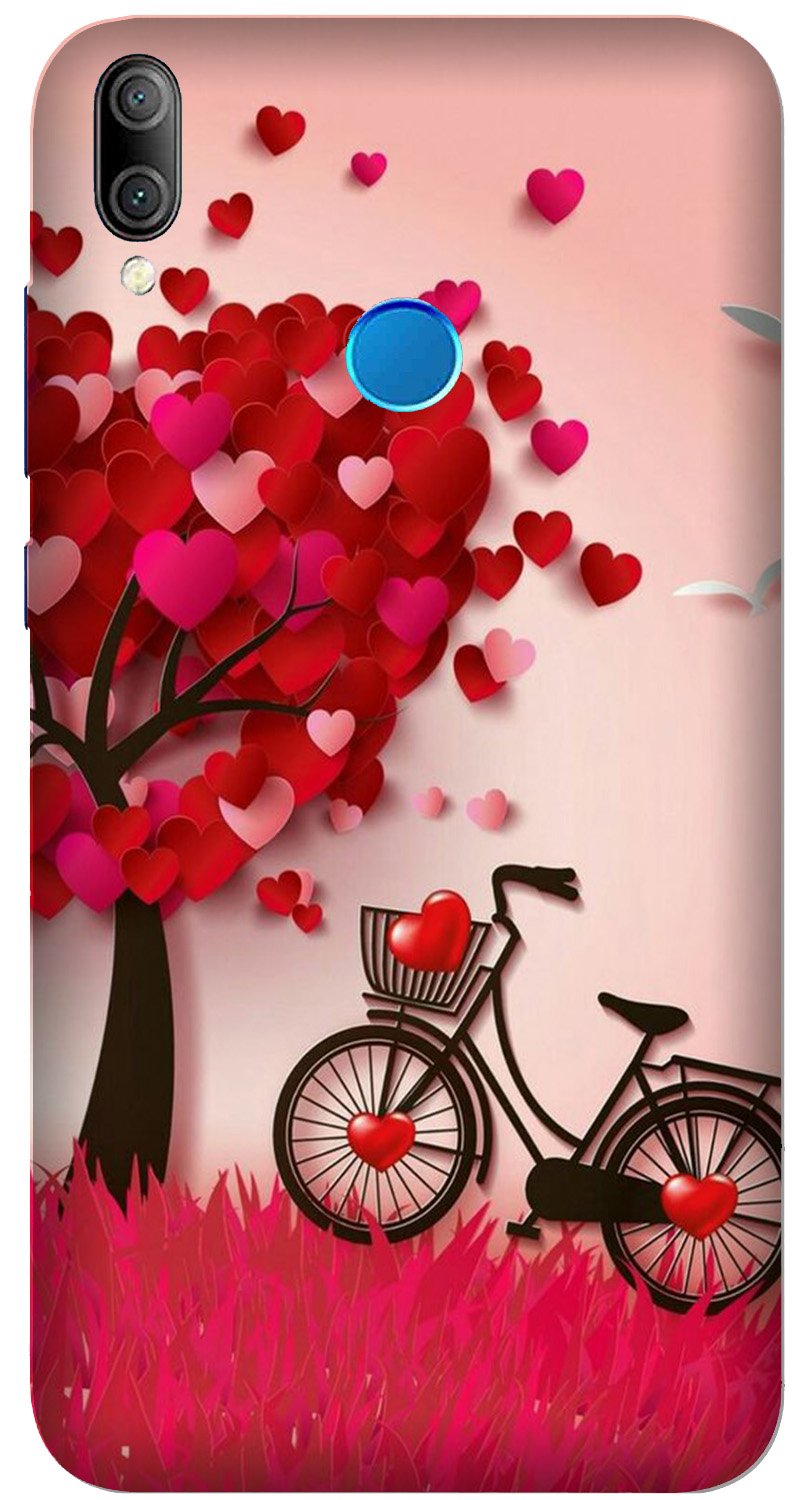 Red Heart Cycle Case for Xiaomi Redmi Note 7S Design No. 222