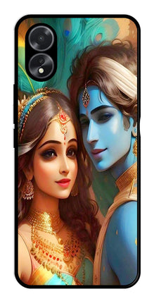 Lord Radha Krishna Metal Mobile Case for Oppo A38