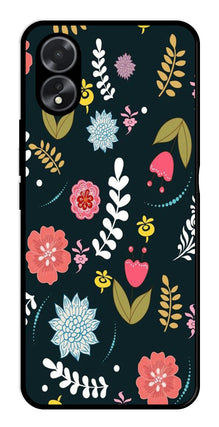 Floral Pattern2 Metal Mobile Case for Oppo A38