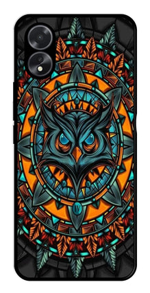 Owl Pattern Metal Mobile Case for Oppo A18