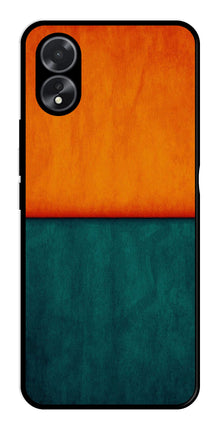 Orange Green Pattern Metal Mobile Case for Oppo A38