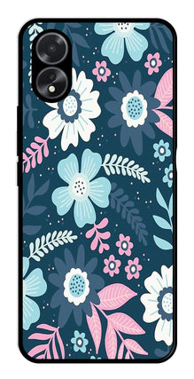 Flower Leaves Design Metal Mobile Case for Oppo A38