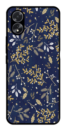 Floral Pattern  Metal Mobile Case for Oppo A38