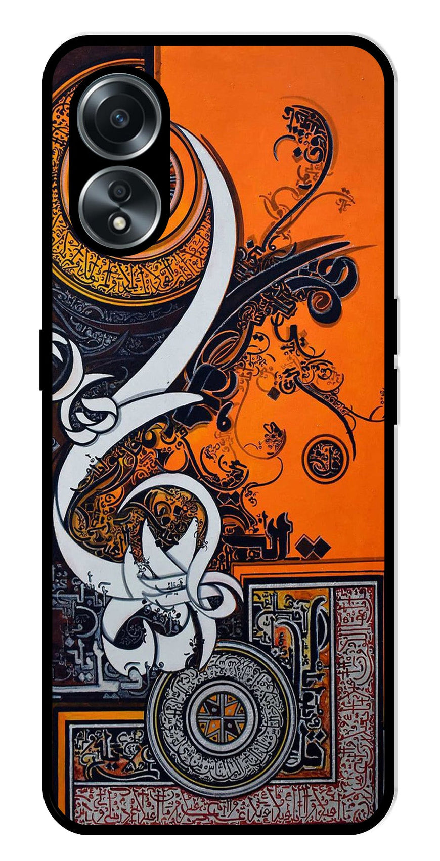 Qalander Art Metal Mobile Case for Oppo A58 4G    (Design No -16)