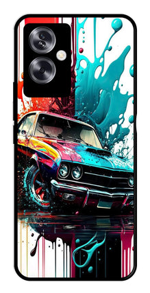 Vintage Car Metal Mobile Case for Oppo A79 5G